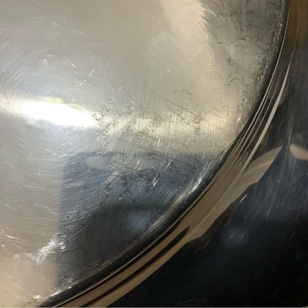 Webster Wilcox Round Silver Plate Serving Tray American Rose 5772 Intl Silver Co
